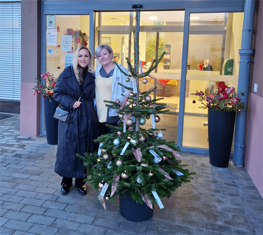 Kavkaško jelko smo podjetje Eurogarden in blagovna znamka Ramda podarili oskrbovancem Centra starejših DEOS Notranje Gorice.